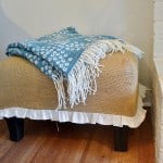 burlap ottoman tutorial