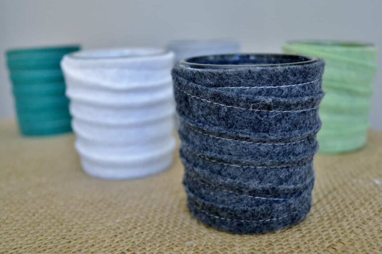 stitched felt votive holders (a tutorial)