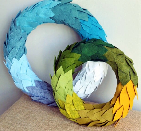 felt wreath