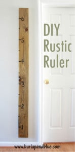 diy rustic wooden ruler {tutorial}
