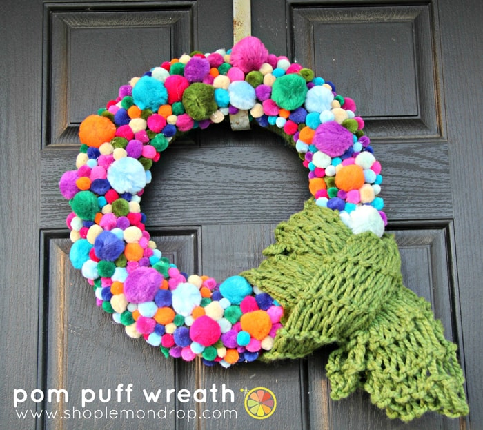 pom pom wreath