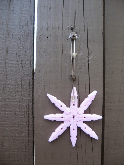 diy clothespin ornament