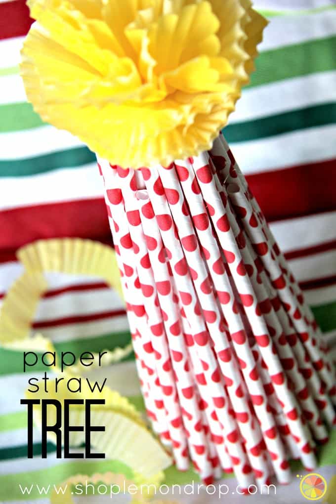 paper straw tree {a tutorial}