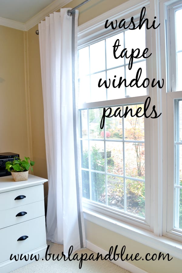 washi tape window panels