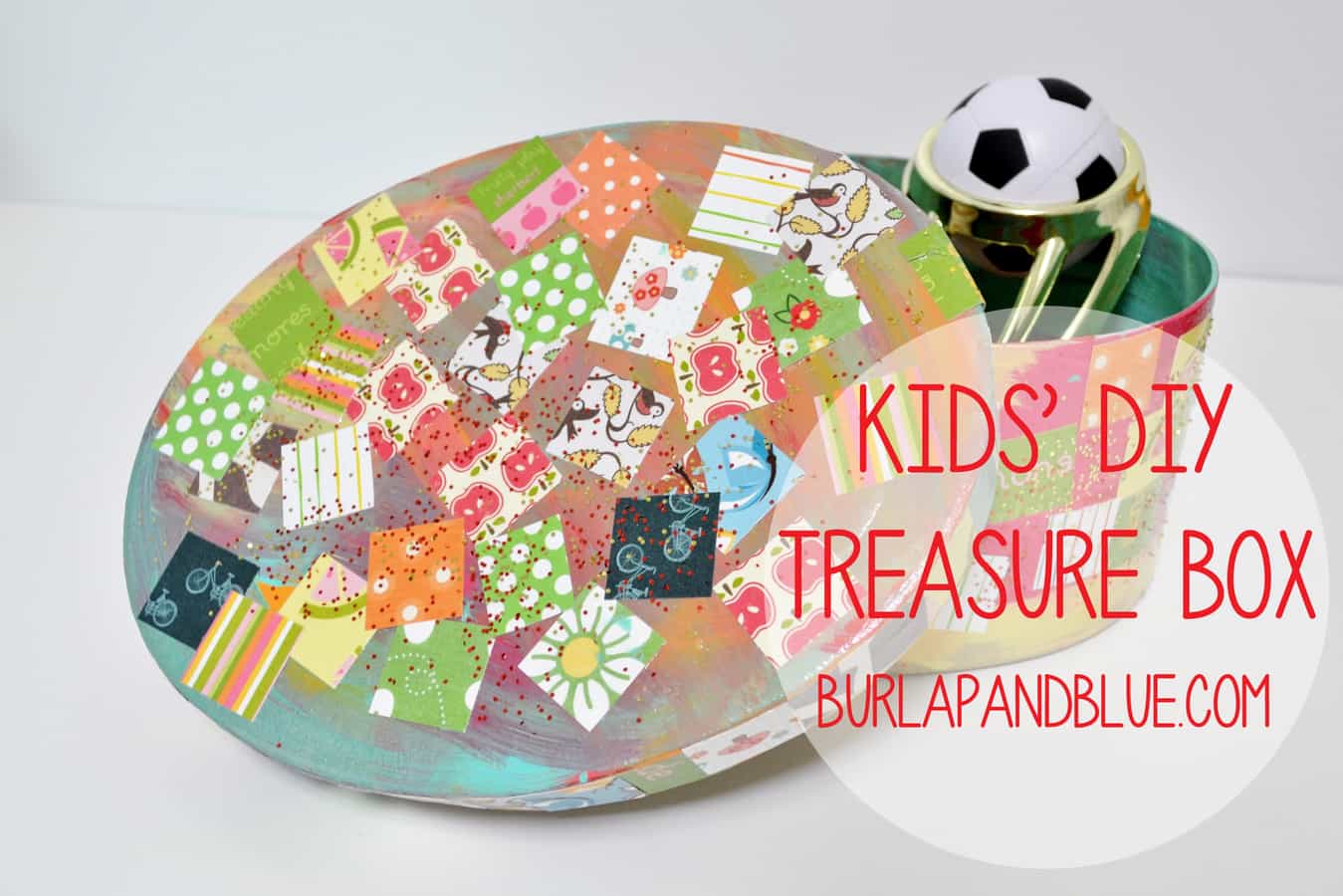 DIY Mod Podged Kids' Treasure Box
