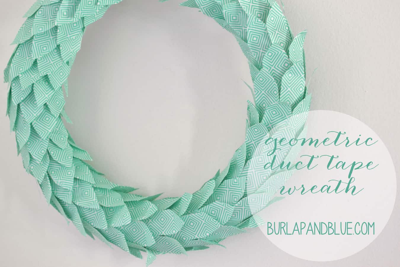 duct tape wreath tutorial