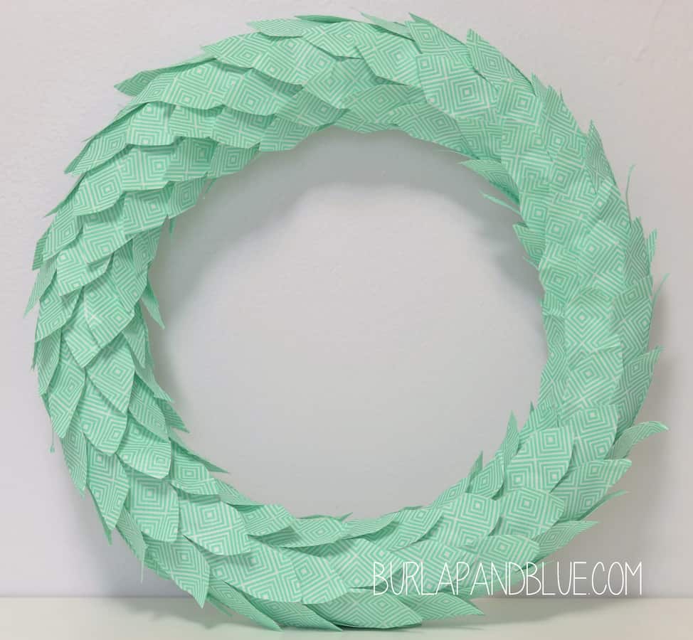 washi tape wreath diy