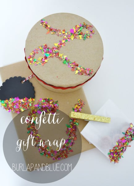 glitter gift wrap