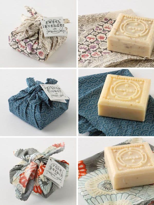 fabric wrapped soap