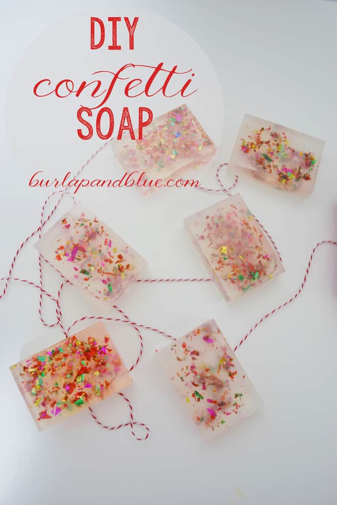 confetti soap diy