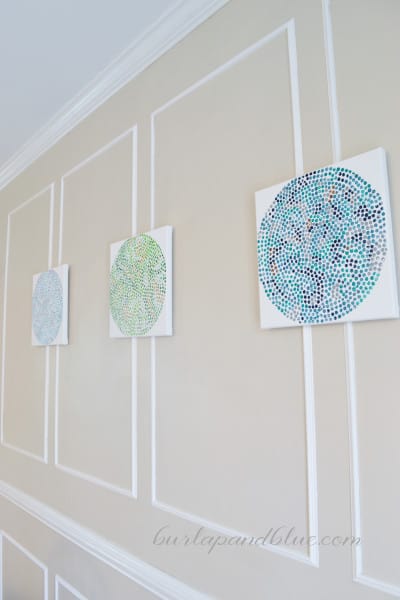 Make Polka Dot Canvases