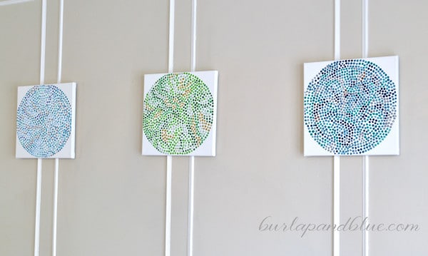 Make Polka Dot Canvases