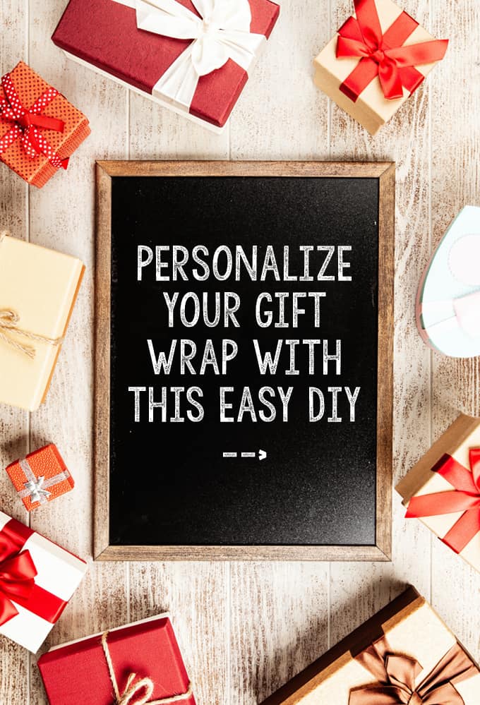 personalize gift wrap