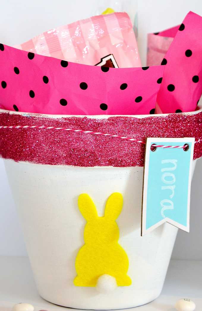 burlap and blue easter