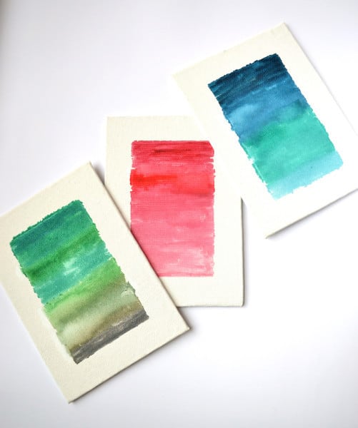 watercolor canvases