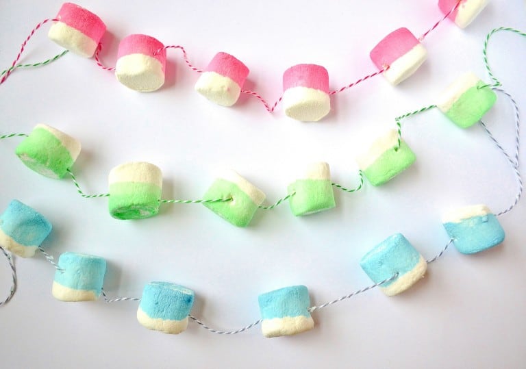 DipDyed Marshmallow Garland