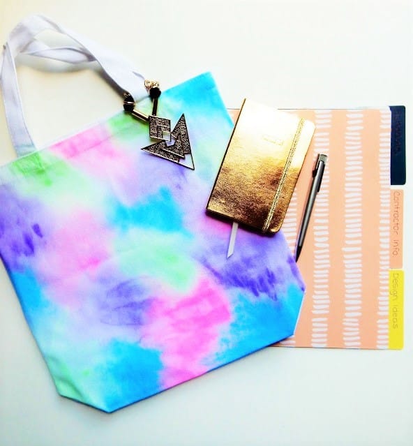 watercolor tote