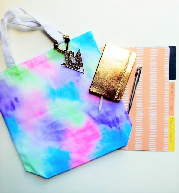 watercolor tote