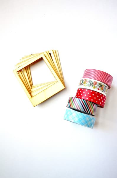 washi tape frames