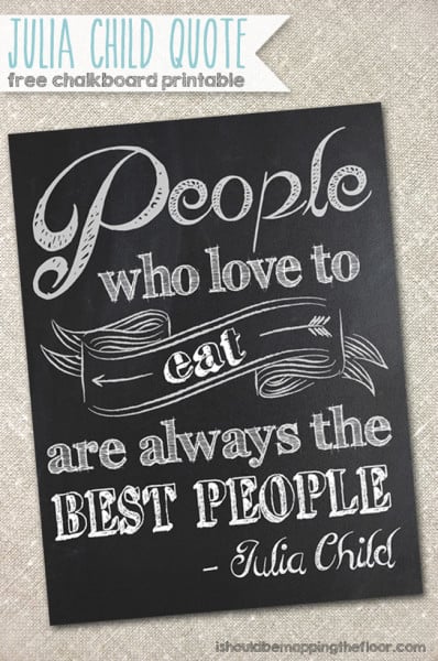 Printable Wall Art {For the Kitchen}