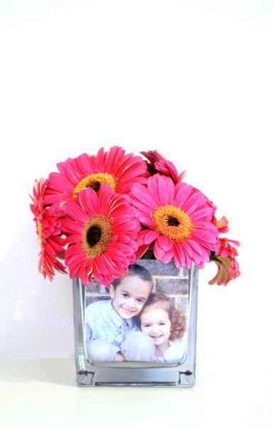 diy photo vase