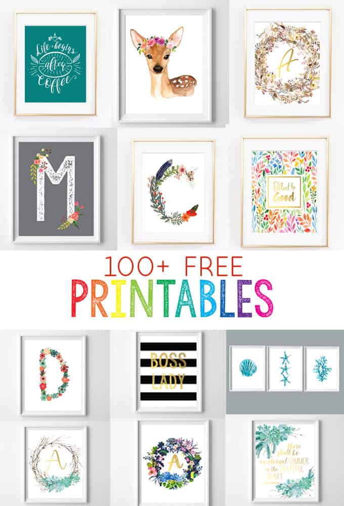 100 Free Printables For Your Home Printable Art For Every Room In 