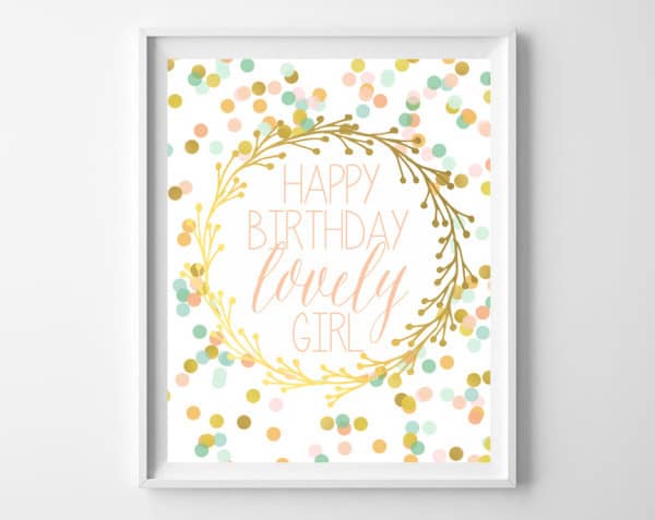 confetti party printables