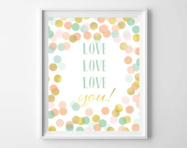 confetti party printables