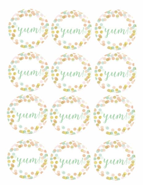 confetti party printables