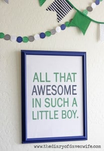 Free Nursery Printables and Wall Art {For Boys}