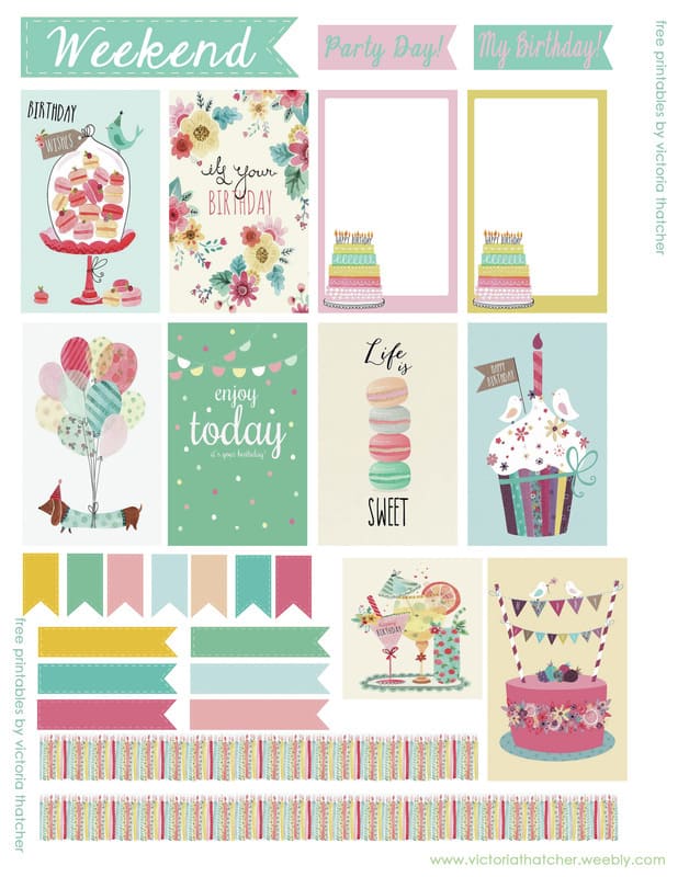 Weekly Planner Printables {Free for Your Happy Planner}