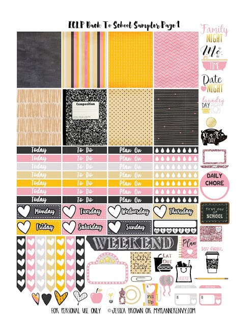 Weekly Planner Printables {Free for Your Happy Planner}