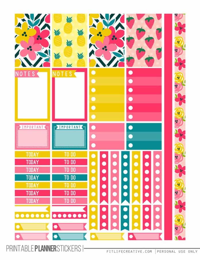 Weekly Planner Printables Free For Your Happy Planner 