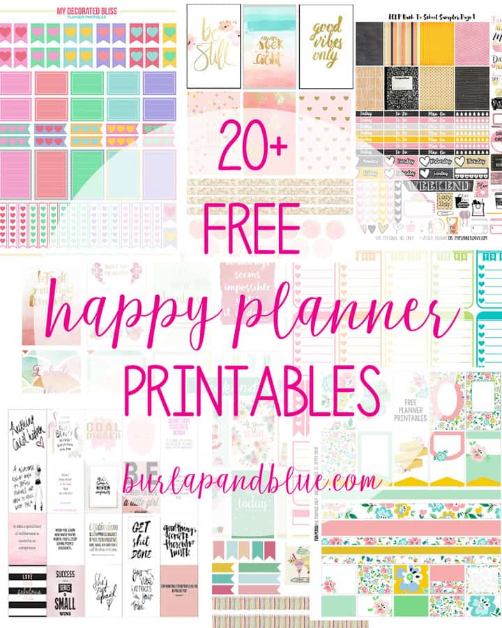 happy planner printables