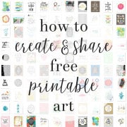 Name Art and Alphabet Printables {Free Printable Art}