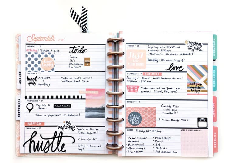Weekly Planner Printables {Free for Your Happy Planner}