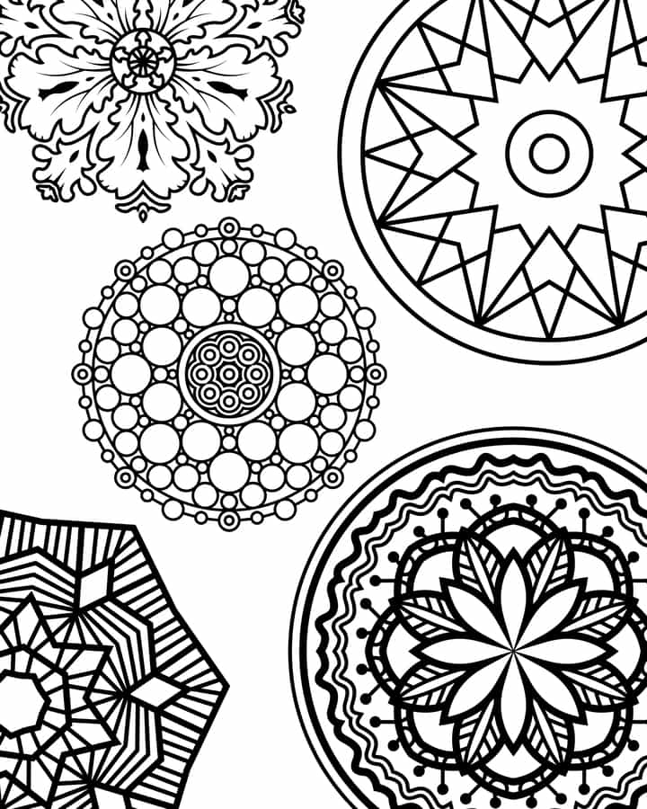 Mandala Coloring Pages 6
