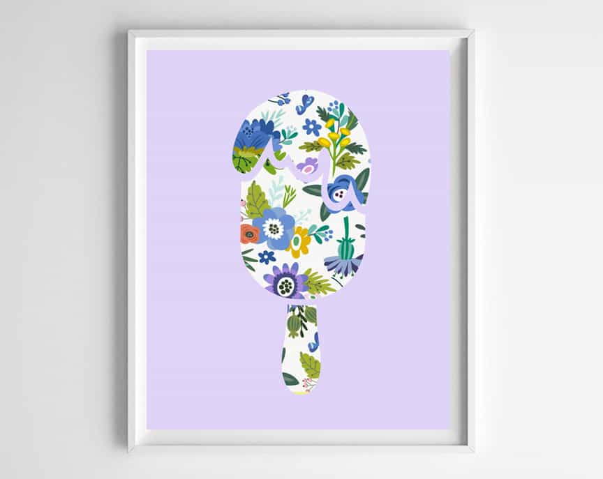 popsicle printable art