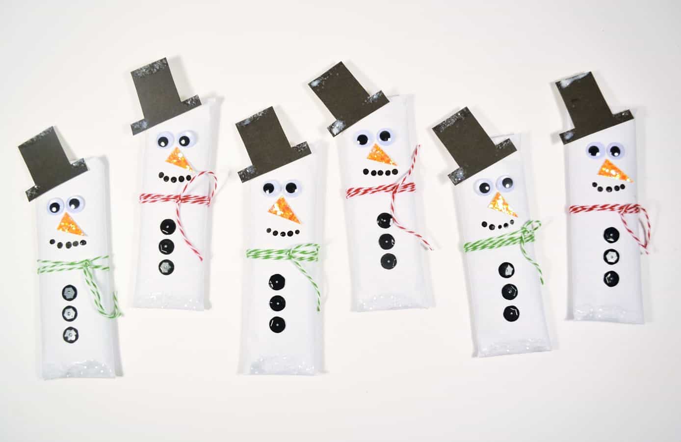 snowman candy bars wrappers 10