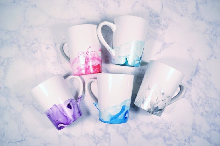 Nail Polish Mugs {An Easy Craft Project}