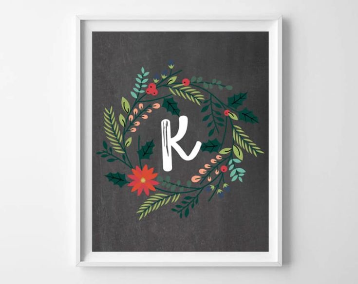 Name Art and Alphabet Printables {Free Printable Art}
