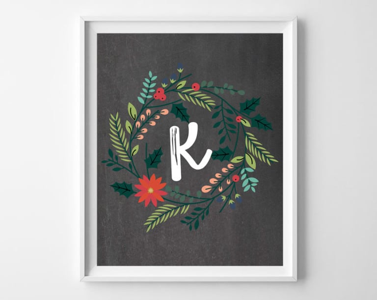 Name Art and Alphabet Printables {Free Printable Art}