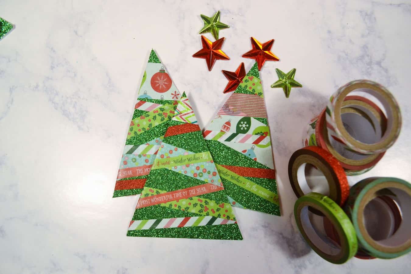 Make Paper Christmas Trees 4