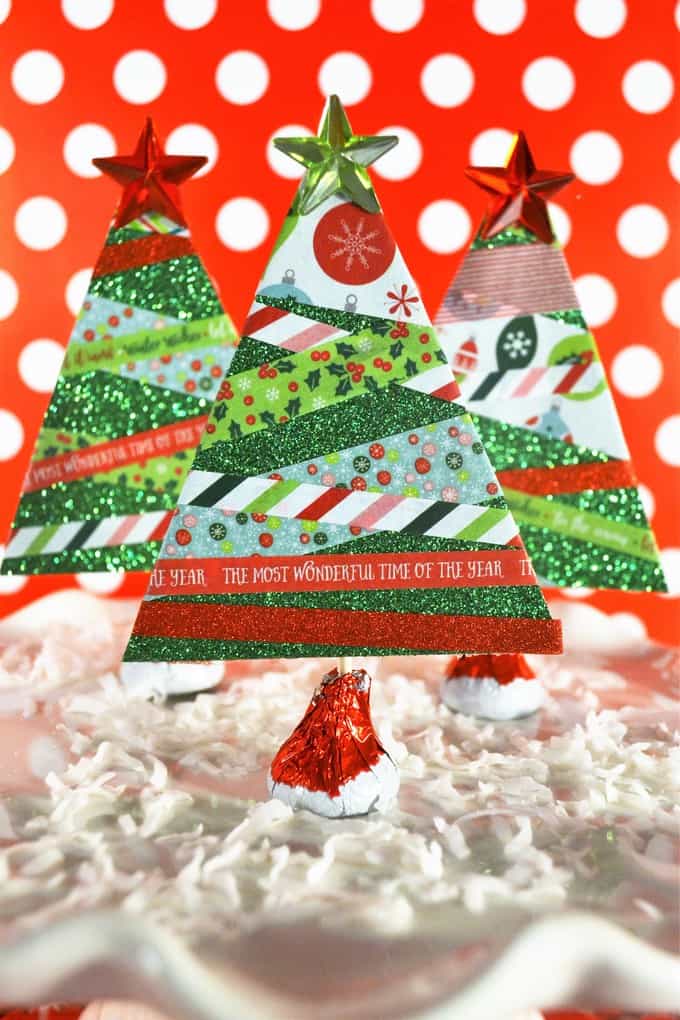 Make Paper Christmas Trees {With Washi Tape}