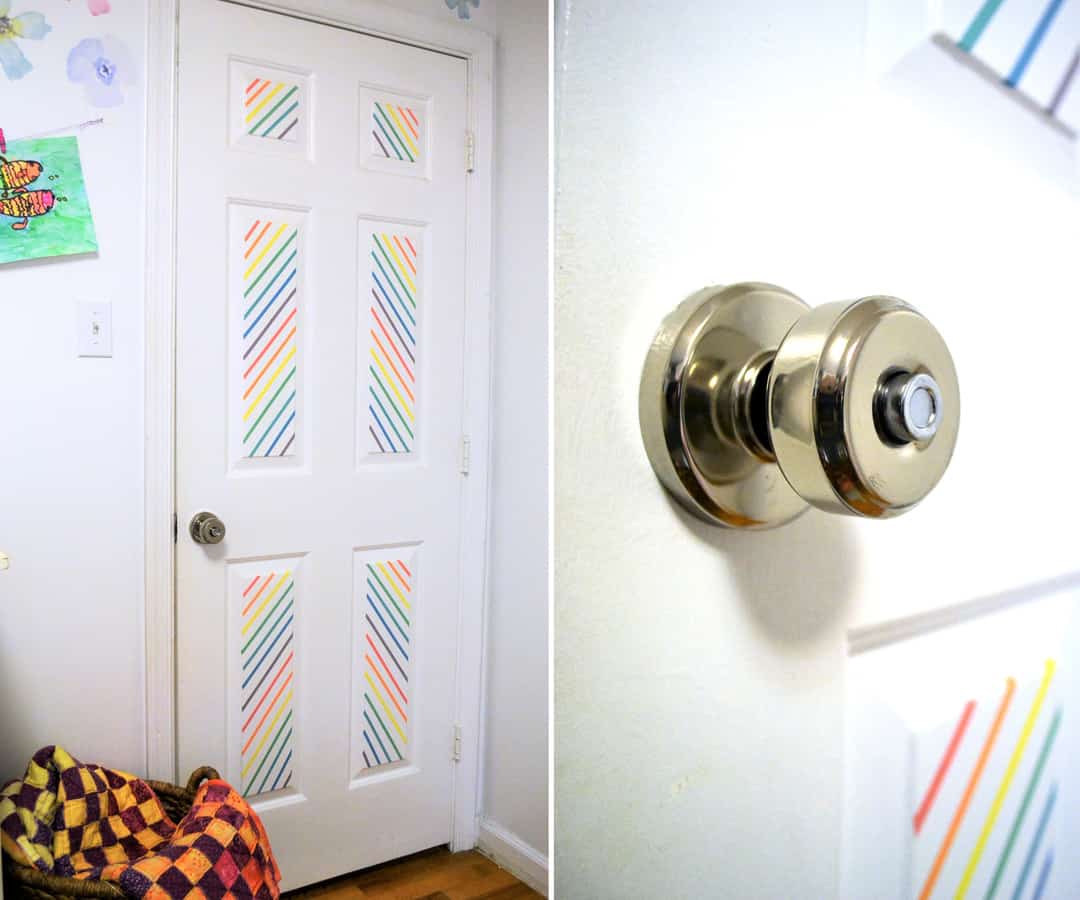 washi tape door