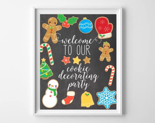 cookie decorating party printable