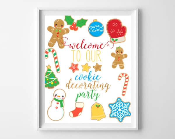 cookie decorating free printable