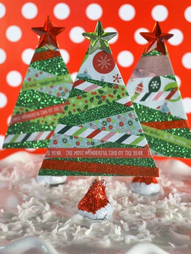 Make Paper Christmas Trees {With Washi Tape} Story