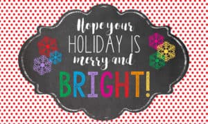 teacher Christmas gift idea with free printable tags