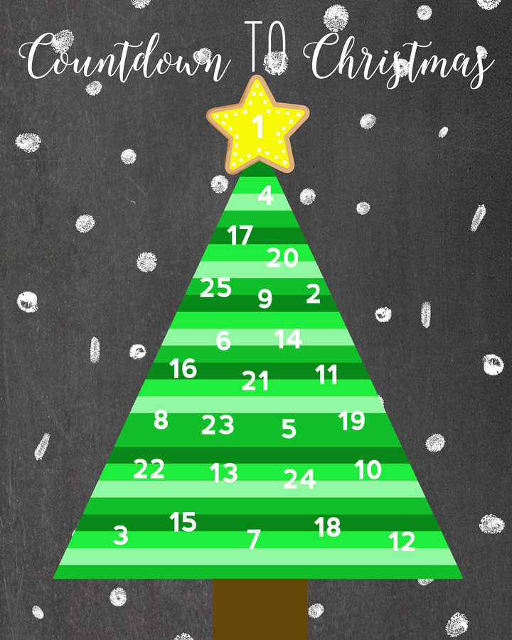 printable advent calendar